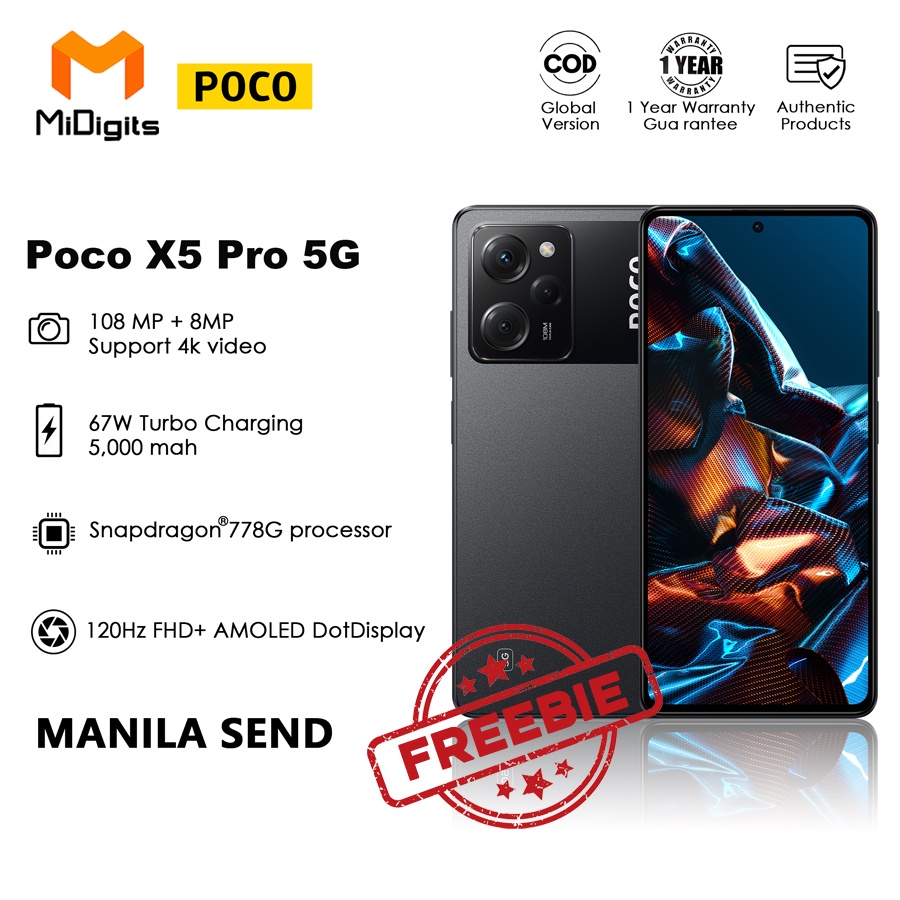 Original POCO X5 Pro 5G 8GB 256GB 6GB 128GB Global Version, Brand New  Sealed - AliExpress
