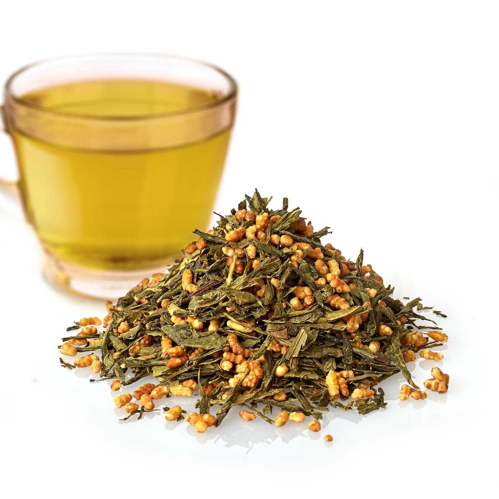 Gold Leaf Oriental Blends Green Tea with Roasted Brown Rice (Loose