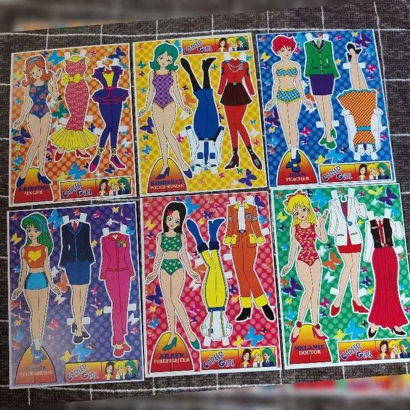 assorted character paper doll toy 20pcs per pack classic toys Shopee