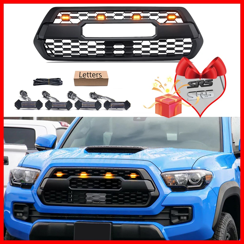 Inserti Lettere Per Portellone Toyota Tacoma 2016-2023 – 3D, Nero Opaco, In ABS, Forte Adesivo