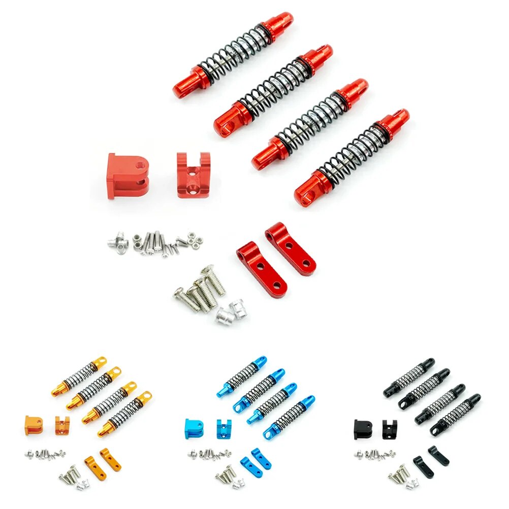 WPL D12 D42 Metal Front Rear Shock Absorber Damper with Mount Fixed ...