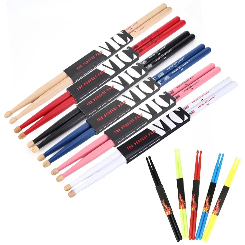 ♞Beginners Wood Drumsticks 5A/7A American Hickory Drumsticks