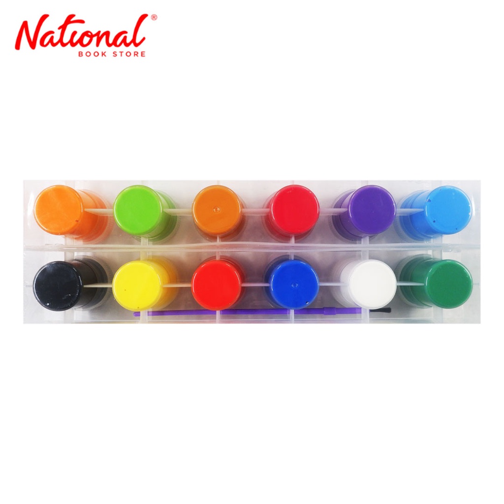 HBW Poster Color C2-25 12 Colors with Brush - School Supplies - Art ...