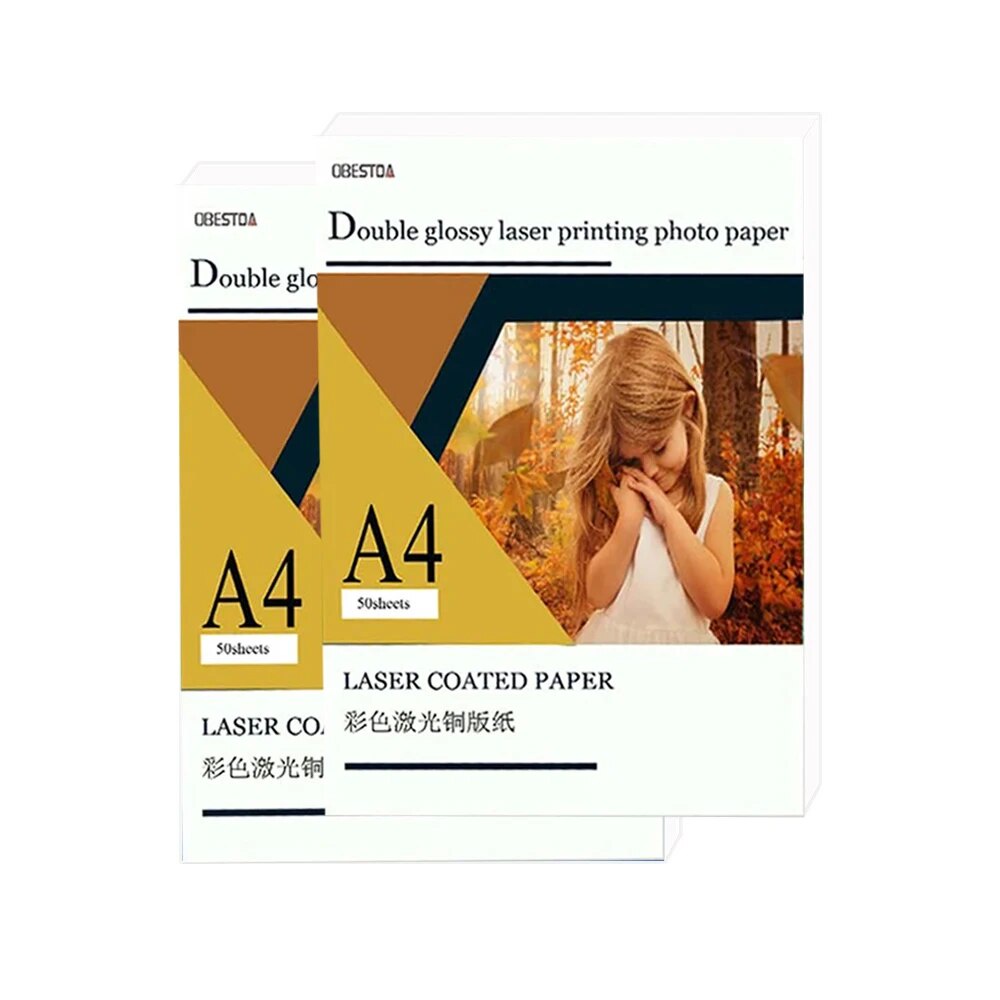 A4 157g Doublesided High Glossy Photo Paper Laser Printer Paper Coated
