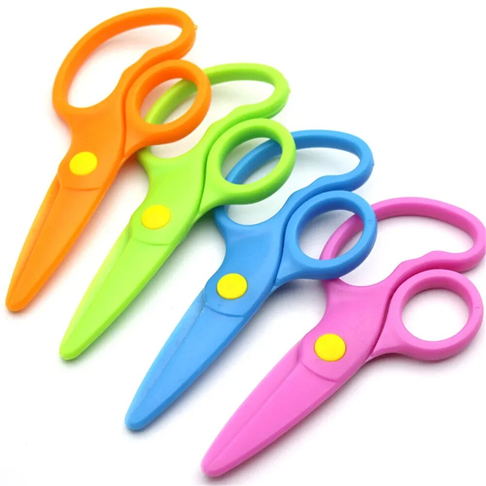 Candy Color Safety Scissors for Kids Paper Cutter Hand Making Tool ...