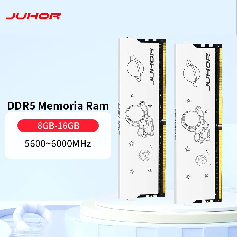 JUHOR Memoria Ram DDR5 Desktop RAM DDR5 16GB 32GB 5600MHz 6000 6400MHz ...