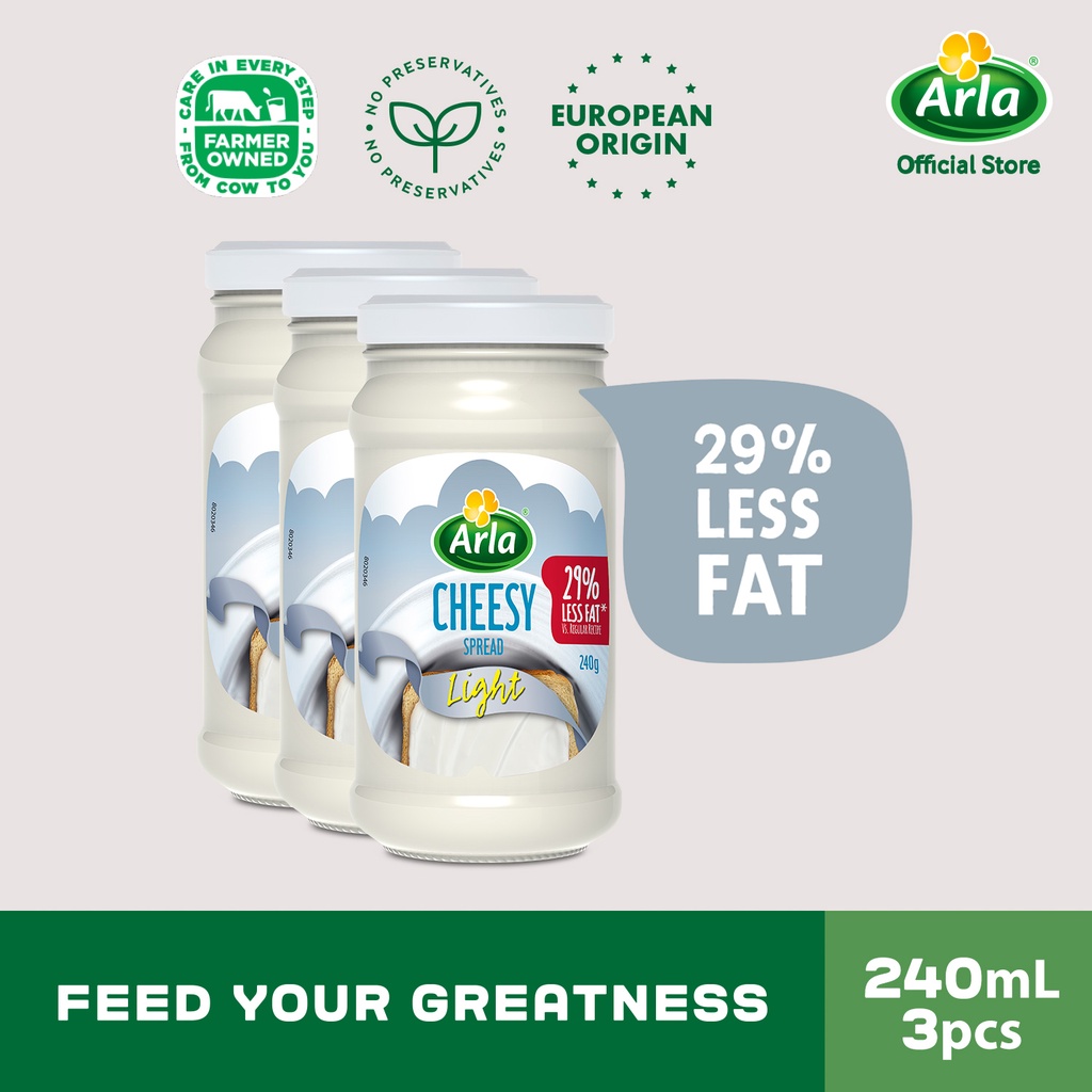 Arla Cheesy Spread Light 240g 3-Pack | Shopee Philippines