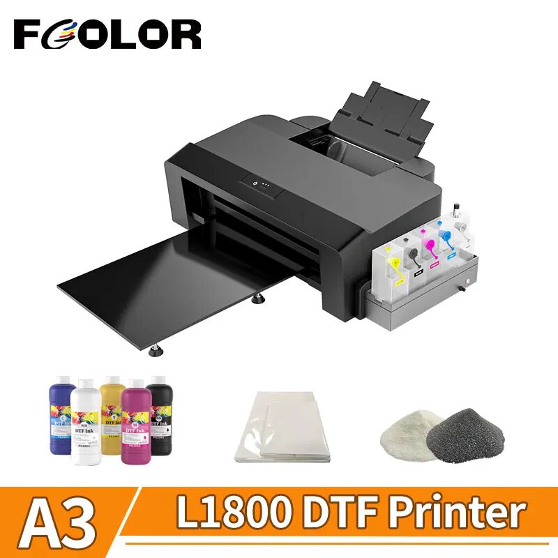 ☭Fcolor A3 DTF Printer for Epson L1800 Direct To Film Printer with ...