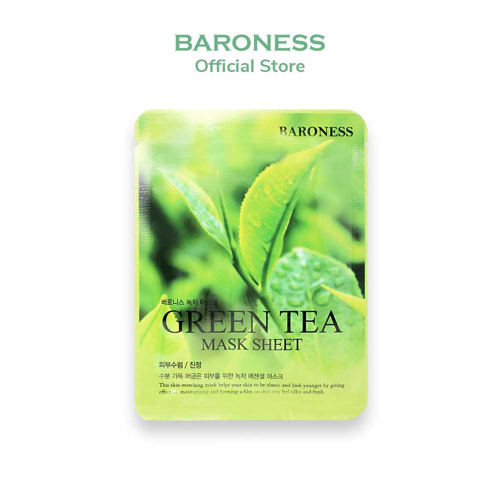 BARONESS Green Tea Mask Sheet 21ml Shopee Philippines
