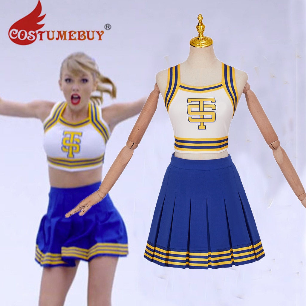 Taylor Cheerleader Costume Uniform Women Girls Swift Cosplay High