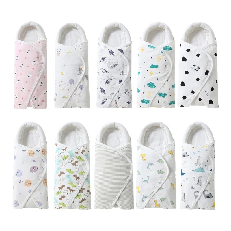 ☸Thick Warm Blanket Newborn Sleeping Bag Sleep Sack Baby Swaddles