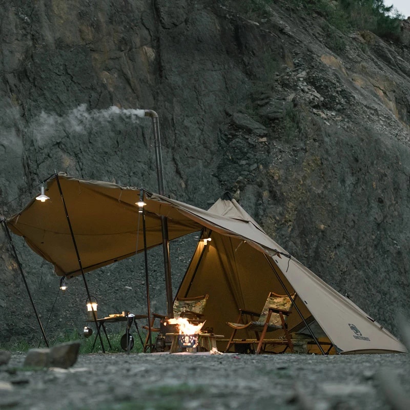 OneTigris NORTHGAZE Tipi Tente pour 2-4 Personnes Outdoor Camping Tent with Stove Jack 4 Seasons
