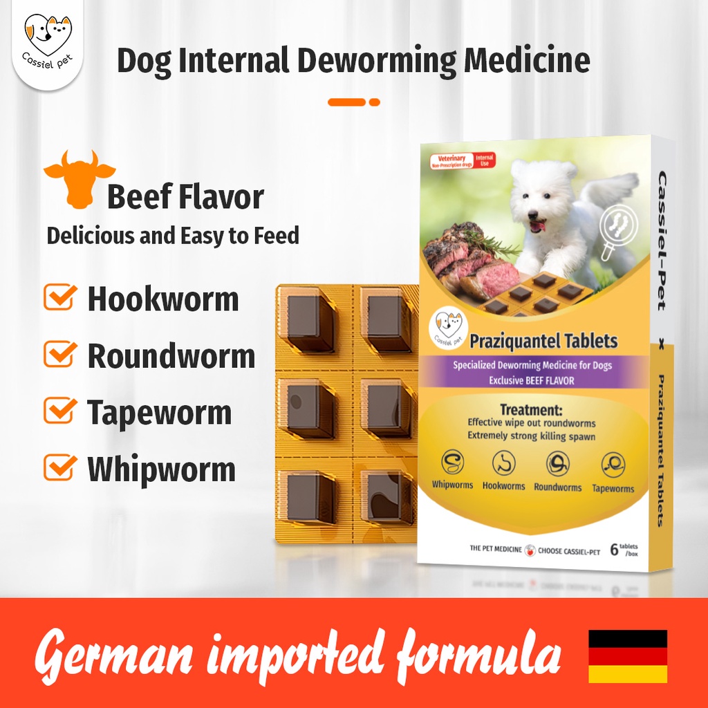 Cassiel Pet Chewable Tablet Anti Tick And Flea Dewormer For Dogs