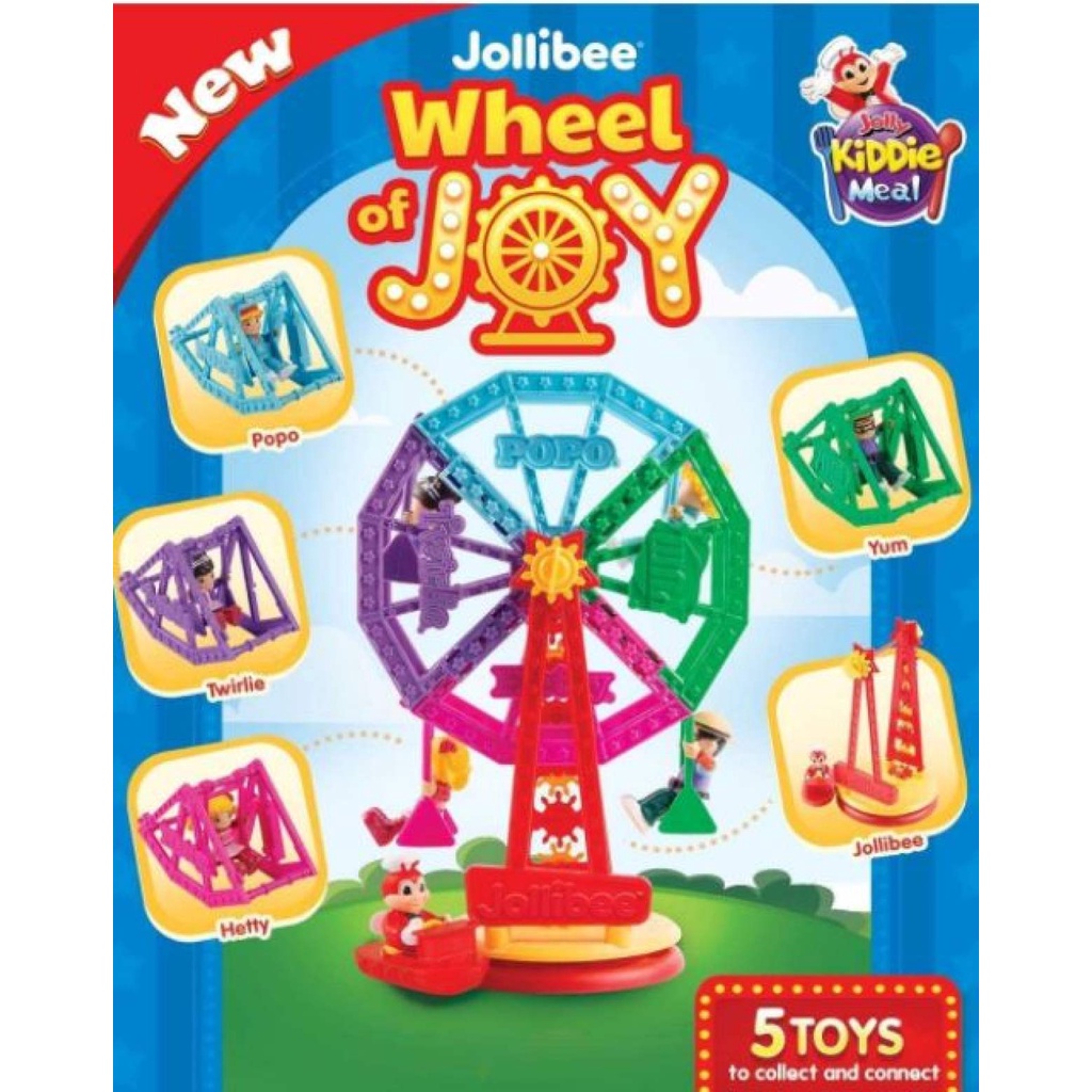 HOT YNOML Jollibee Toy Jolly Kiddie Meal Wheel of Joy Shopee Philippines