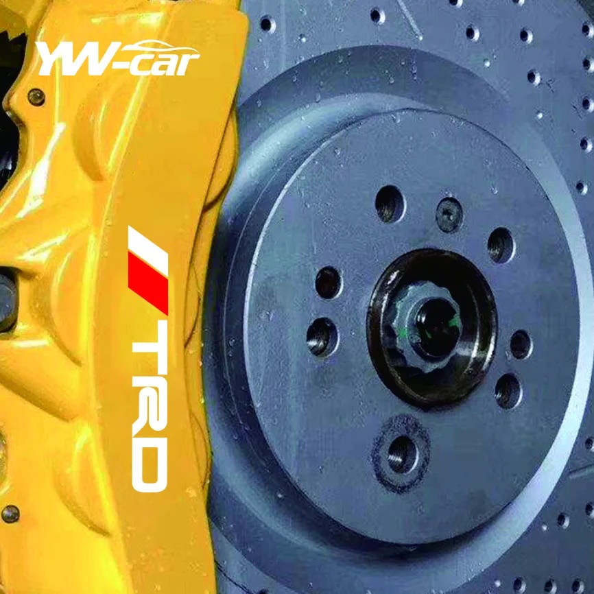 Car Brake Caliper Sticker Heat Resistant Deocrative Decals For Toyota