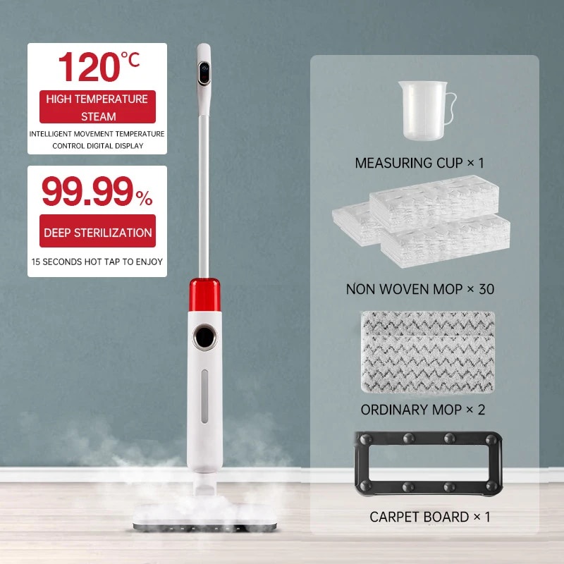 ☟Electric Mopping Machine to Remove Mites and High Temperature Mopping Steam Mop Sterilization H