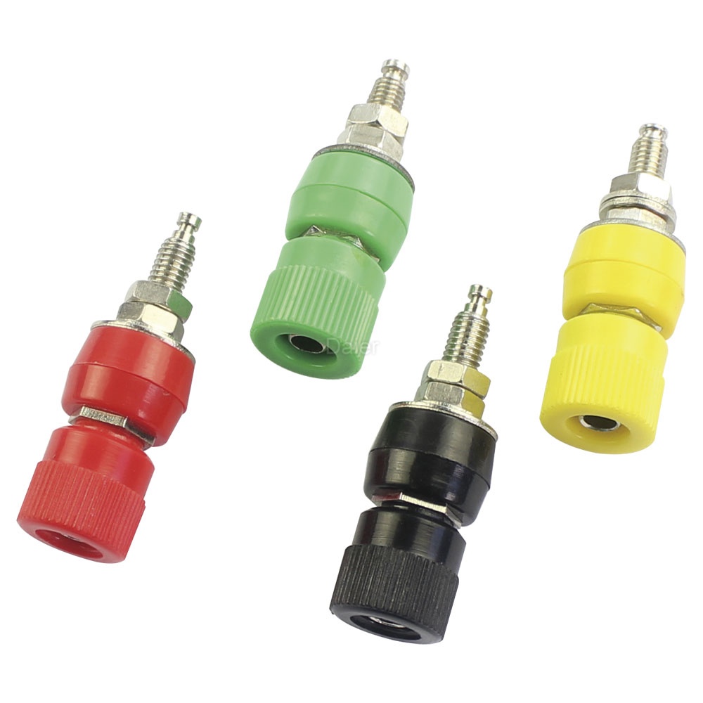 Banana Jack Female Panel Mount Banana Socket Binding Post Adapter For Banana Plug Connectors