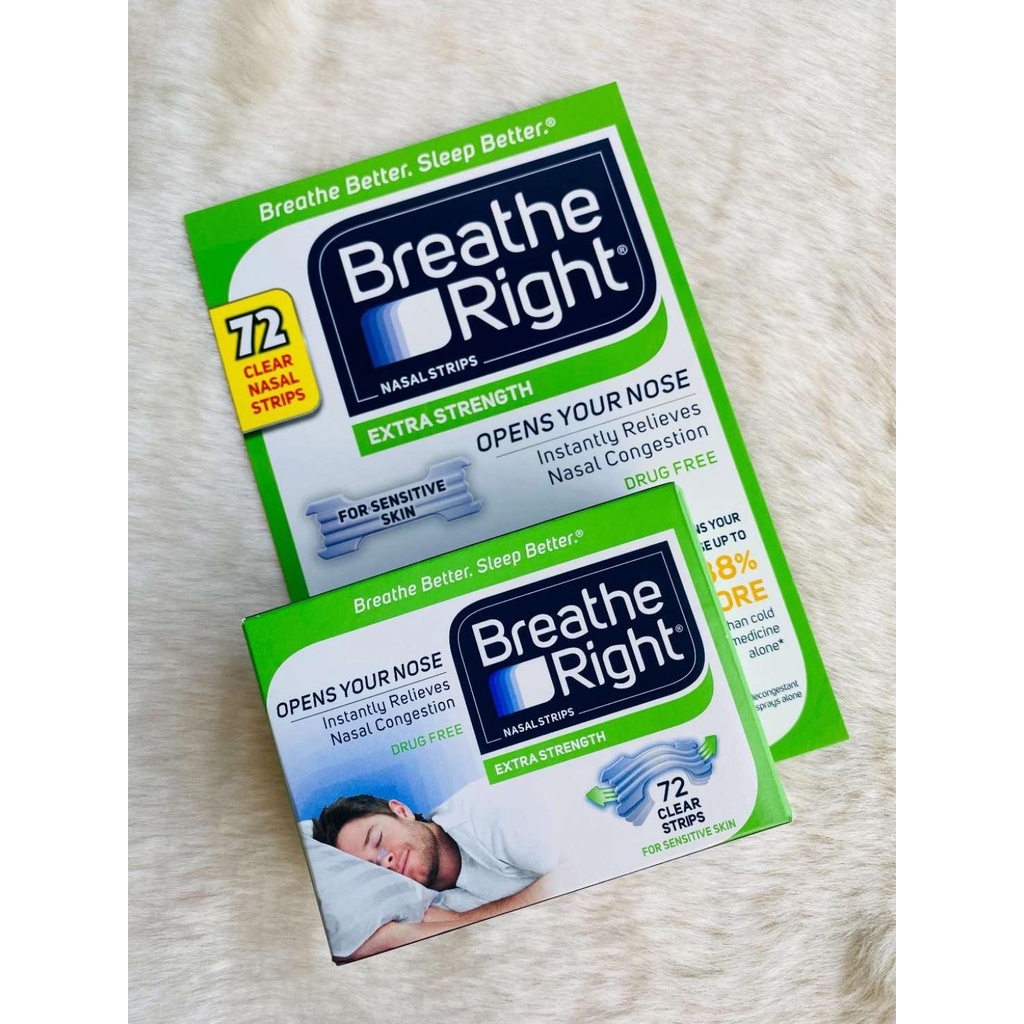 BREATHE RIGHT EXTRA STRENGTH NASAL STRIPS FOR NASAL CONGESTION (2 NASAL ...