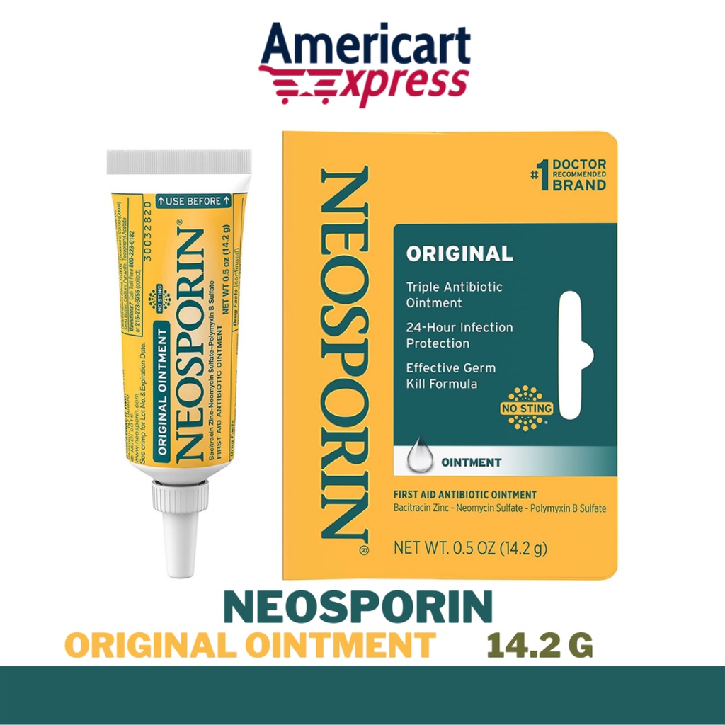 Neosporin Original First Aid Antibiotic Ointment with Bacitracin 14.2g