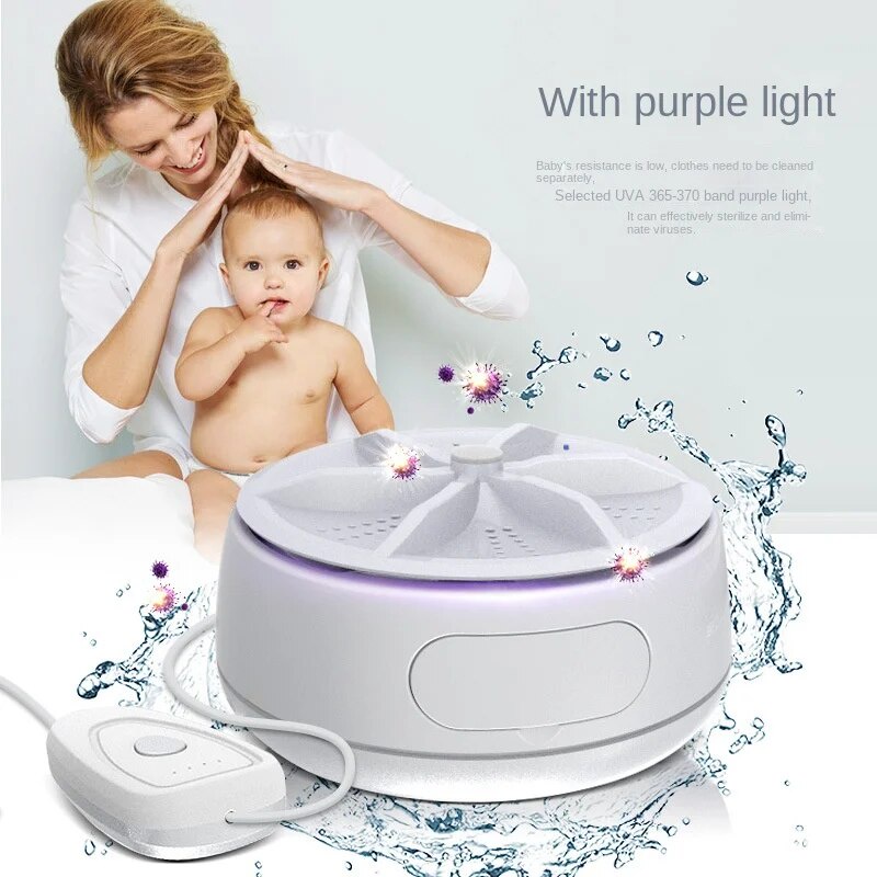 Portable turbo washing machine remote control mini underwear underwear ...
