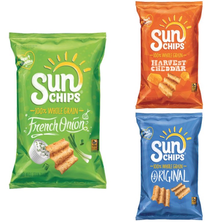 Sun Chips Whole Grain Harvest Cheddar Chips 184.2g Healthy Chips