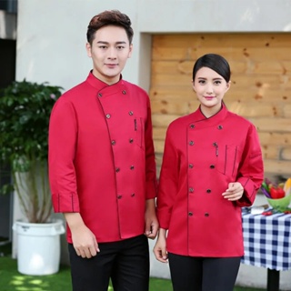 Women Chef Uniform Uniform Promotion Cotton Men Accessories Broadcloth New  Long Sleeved Autumn And Winter Kitchen…