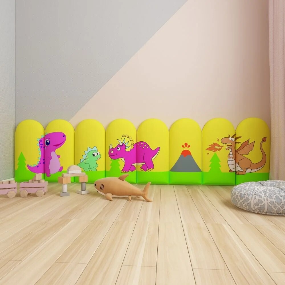 41T Dinosaur Backdrop Wallsticker Bed Headboard Selfadhesive Boy Girl