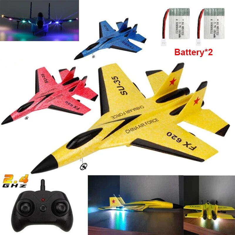 82V SU-35 MIG350 RC Airplanes Remote Control Glider Fighter Hobby 2.4G ...