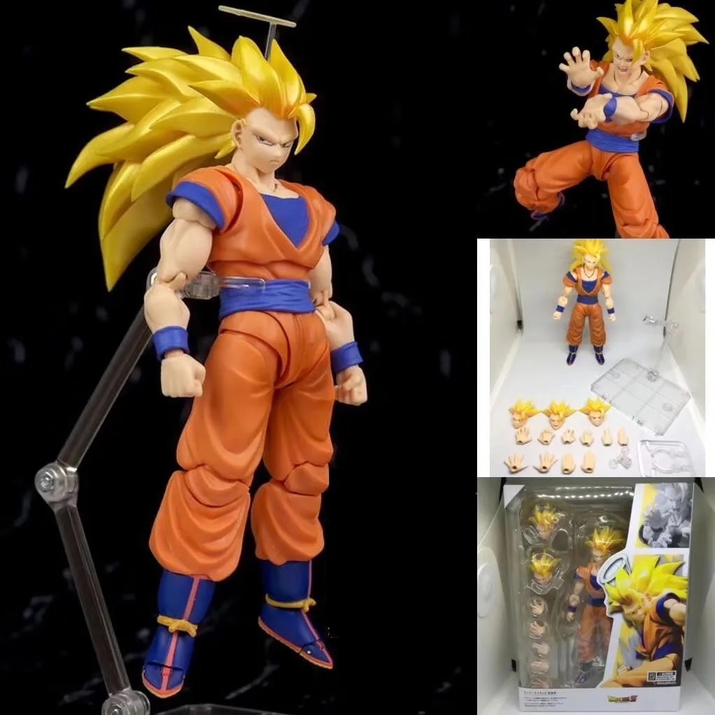 32X Dragon Ball Super Saiyan 3 Son Goku Collection hand-made yellow ...