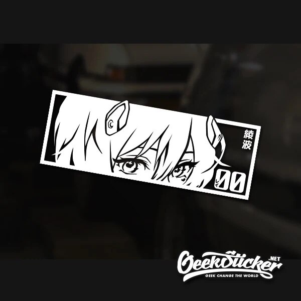 35f Ayanami Rei JDM Decal Vinyl Anime Car Stickers for M3 E30 E36 E46