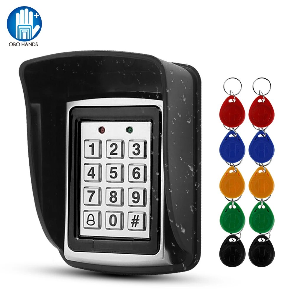 91m NEW Metal RFID Access Control Keypad Standalone 125KHz Access ...