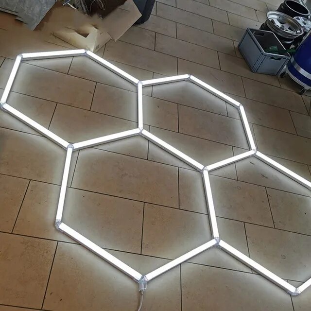 25B 1.5*2M Commercial DIY Assembled Hexagon Ceiling Light