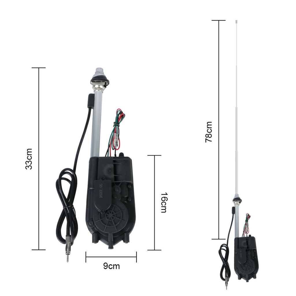 Automatic Telescopic Antenna Aerial Fitting Kit Exterior Vehicle