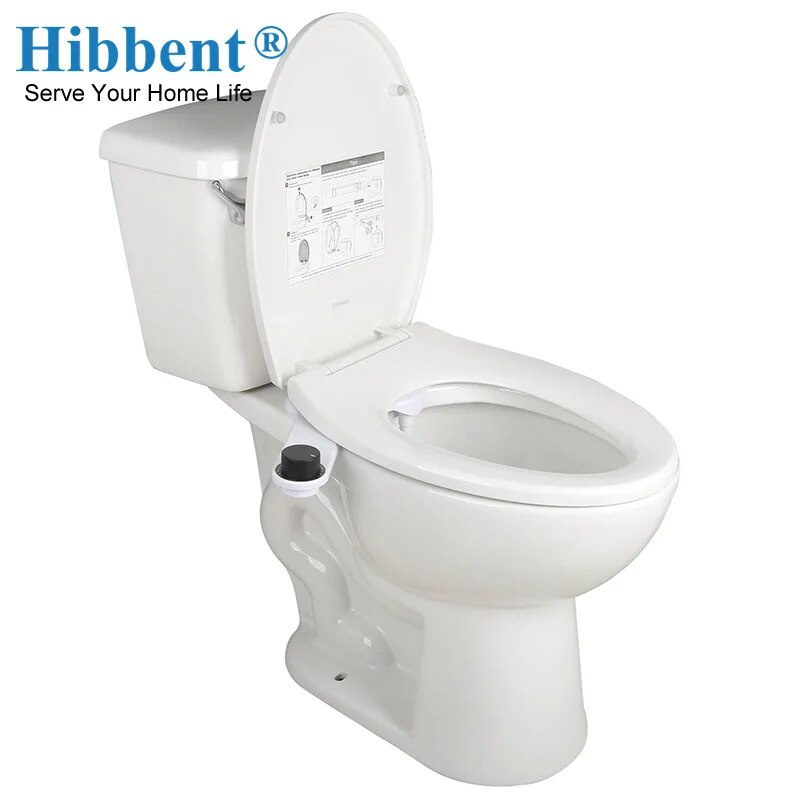 89S Hibbent Toilet Bidet UltraSlim Toilet Seat Attachment NonElectric