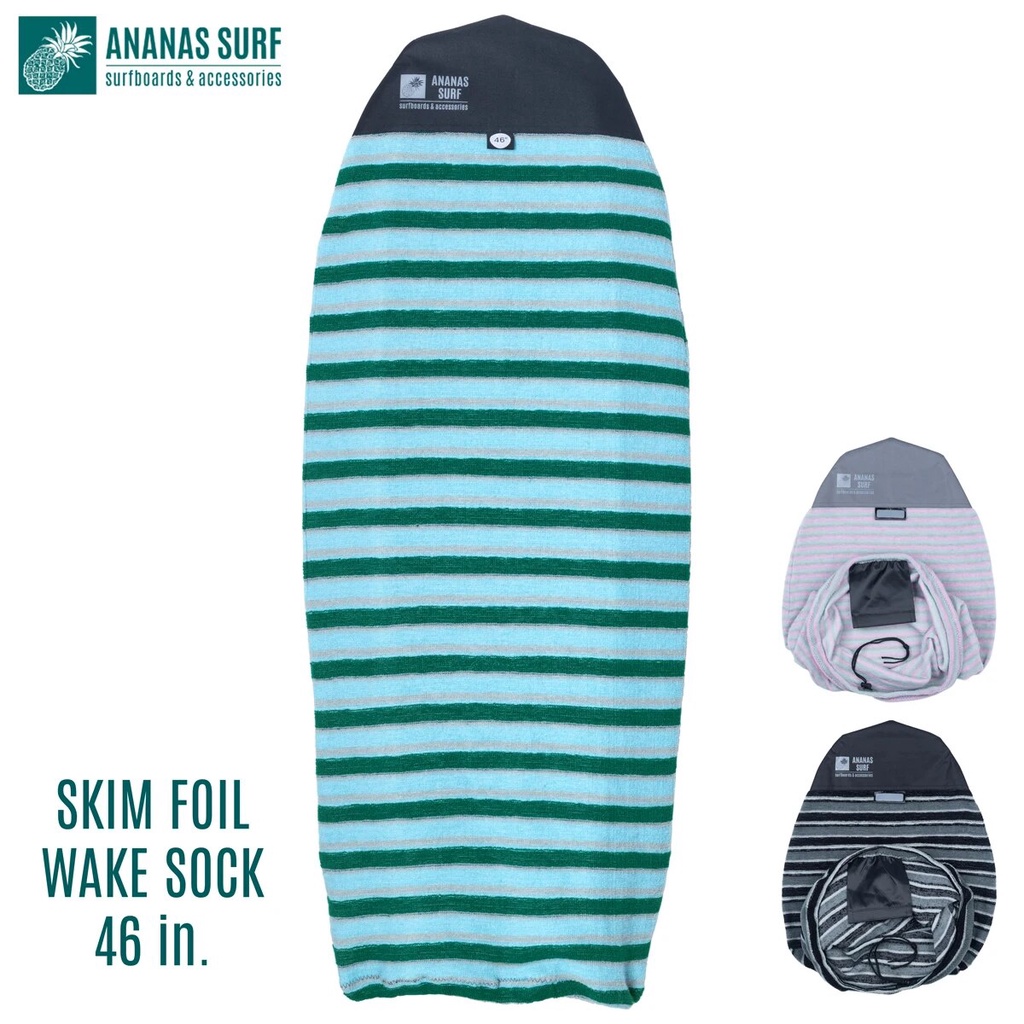 ☃Ananas Surf 46in. Skim Surf Short Surfboard Sock Soft Cover Bag