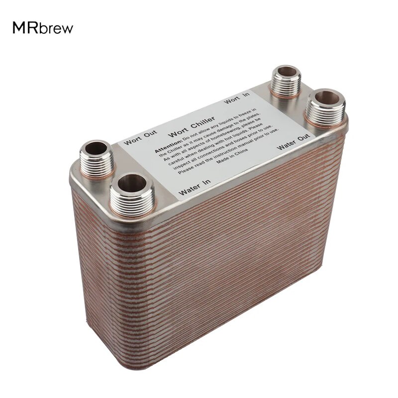 81U Homebrew Heat Exchanger ,60 Plate Beer Wort Chiller,Beer/Water
