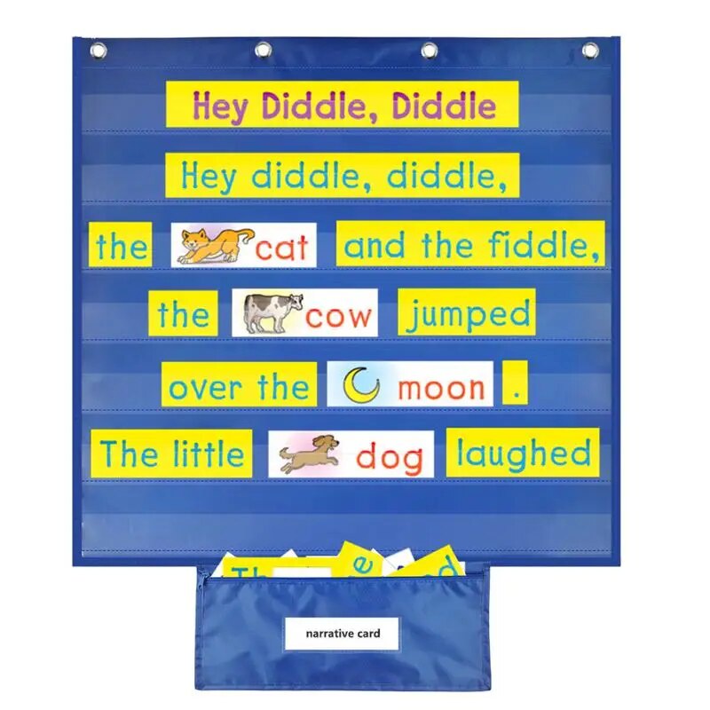 94U Classroom Calendar Pocket Chart 7 Pocket Standard Pocket Chart For ...