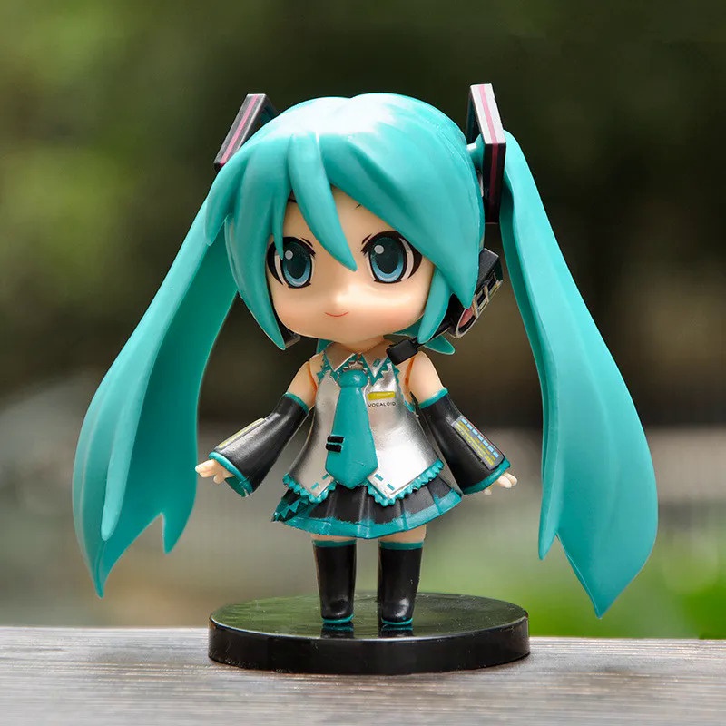 Anime Hatsune Miku Mini Kawaii Q Posket Action Figure PVC Model Singer ...