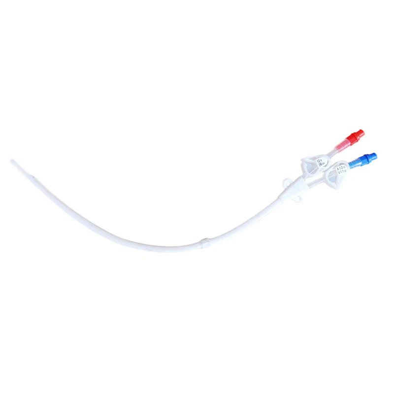 Disposable medical double lumen Hemodialysis catheter for dialisys ...