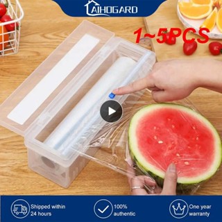 24 Plastic Wrap Food Dispenser Box with Slide Cutter