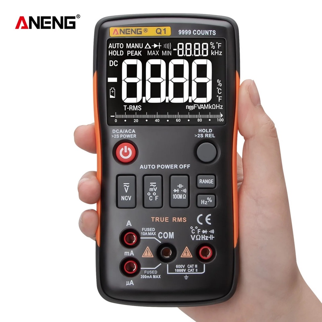 58m Aneng Q1 Digital Multimeter 9999 Analog Tester True Rms Professional Multimeter Diy Transi 3616