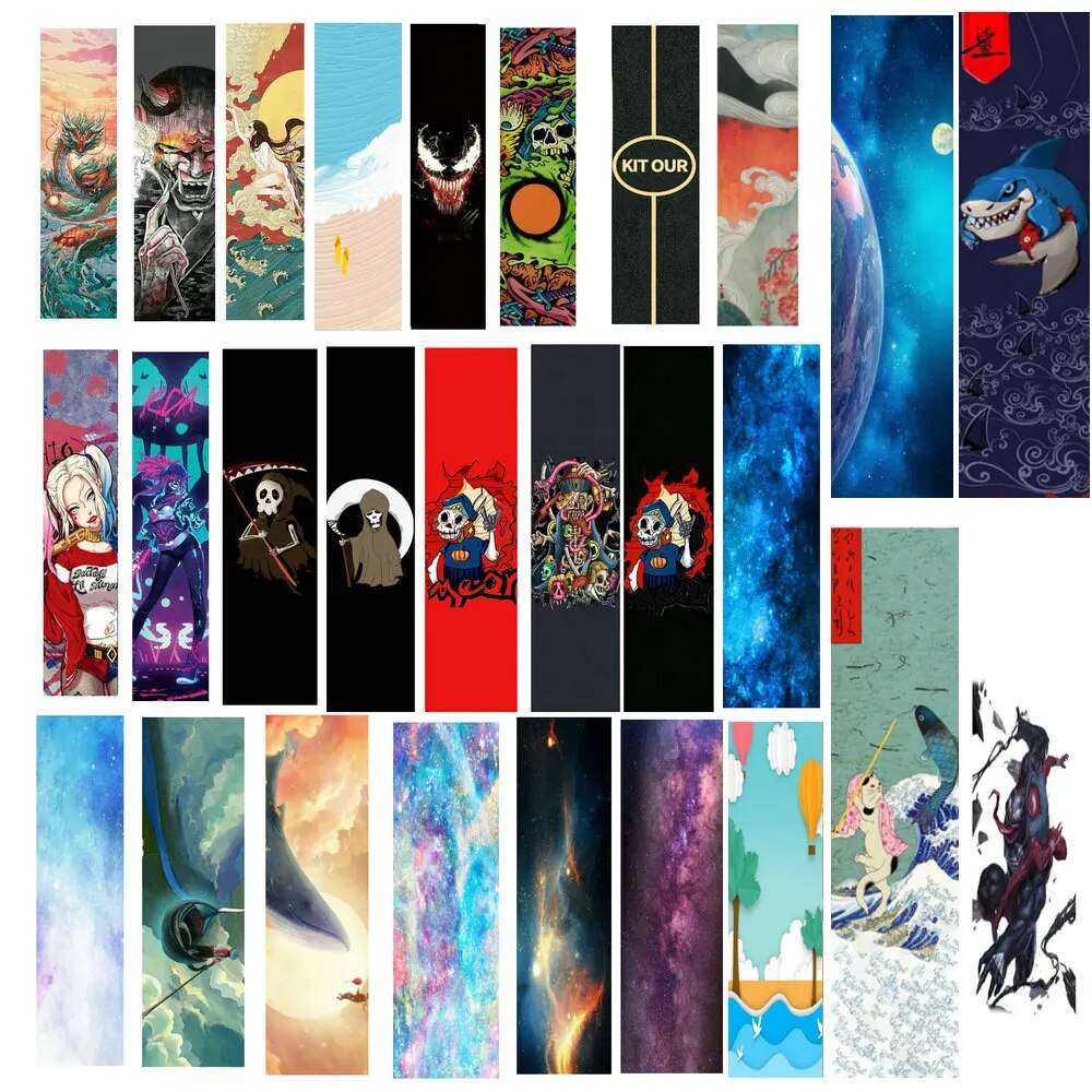 ⚡Long board Skateboard Sandpaper Sanding Surface Sticker Waterproof