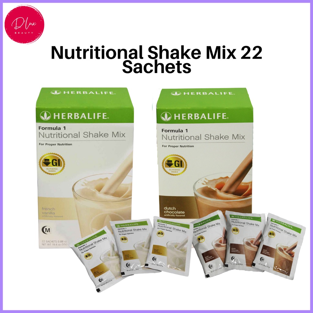 Herbalife Formula 1 Herbal Shake Set Protein Shake 22pcs Sachet Per Box