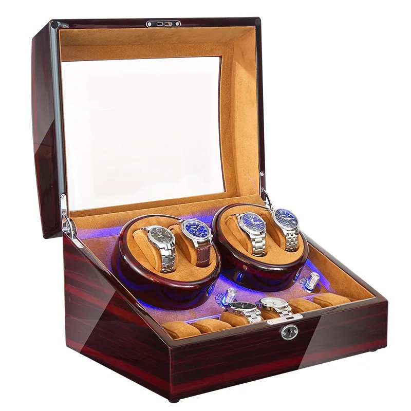 ⊰Mechanical Watch Winder Box Movement Silent Automatic Rotator Watch