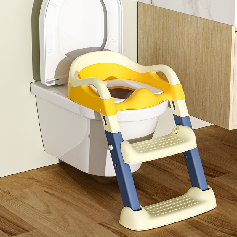 Adjustable Stepped Children Toilet Seat Boy Girl Toilet Folding Rack ...