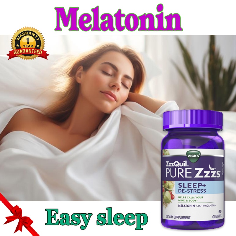 Popular 30pcs Melatonin For Fast Sleep Vitamin B6 and Passiflora