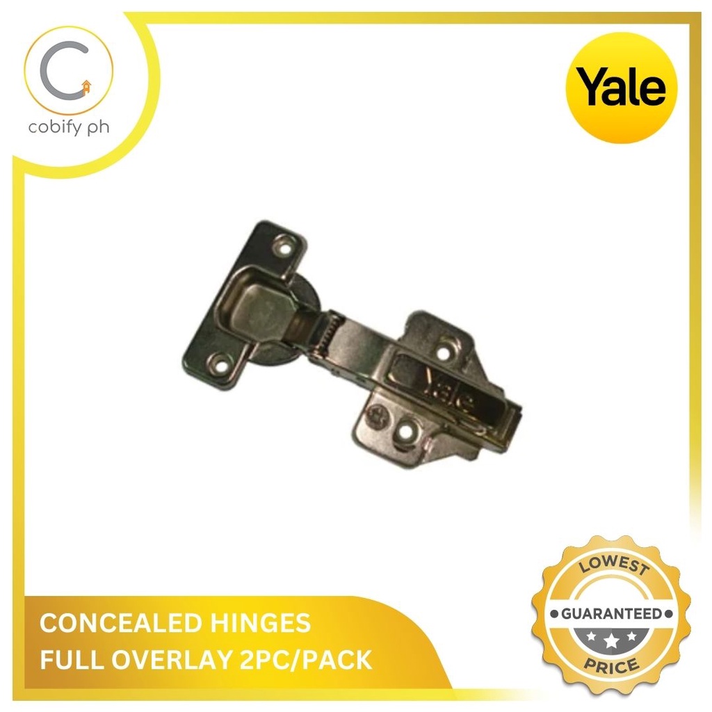 Yale Concealed Hinges Full Overlay 2pcpack Shopee Philippines