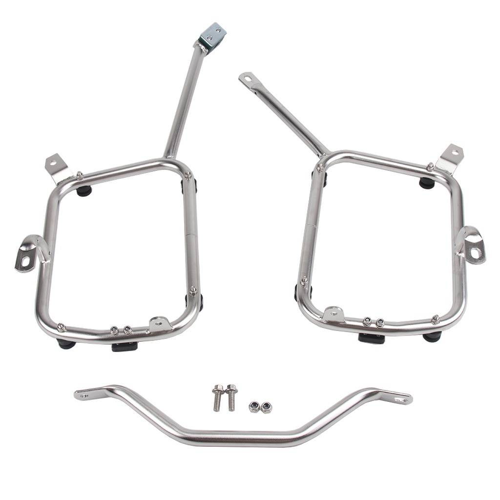 Motorcycle stainless steel side box bracket non-destructive ...