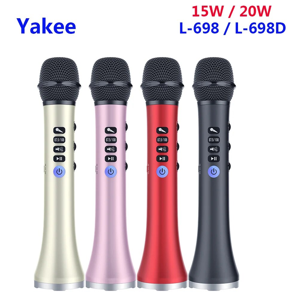 05M L 698 15W Wireless Karaoke Microphone Speaker with FM