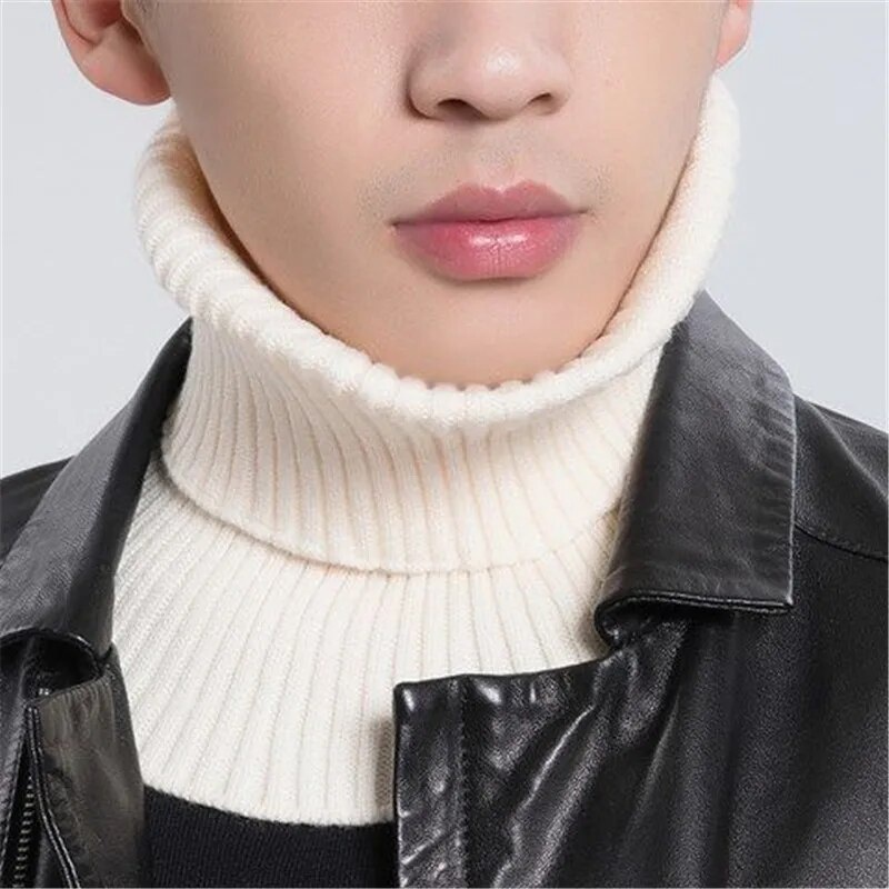 05S Knitted False Collars for Mens Autumn and Winter Woolen Scarf ...
